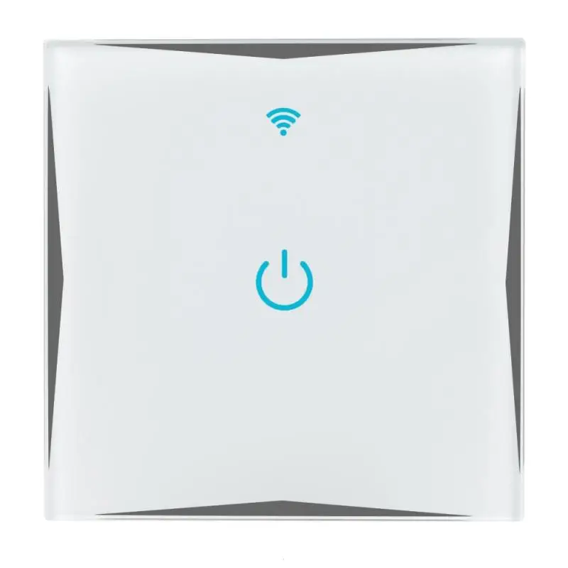 ER UK Standard 1 Gang CH WiFi Smart Touch Switch Glass Panel APP Remote Control Amazon Alexa Google Home Light Wall S4 | Обустройство