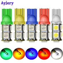 Ayjery 500 шт./лот 24V DC T10 194 168 W5W 9 SMD 9 СВЕТОДИОДНЫЙ Автомобильный светодиодный свет лампы авто лампы Белый Зеленый Желтый Красный индикатор парковый свет