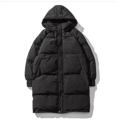 Новая брендовая одежда, куртки, хлопок, толстая, сохраняет тепло, мужская куртка, высокое качество, куртка с капюшоном, зимнее пальто для мужчин - Цвет: Черный