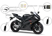Manufacture High and best quality motorcycle parts harley double lens motor mirror recording smart camera