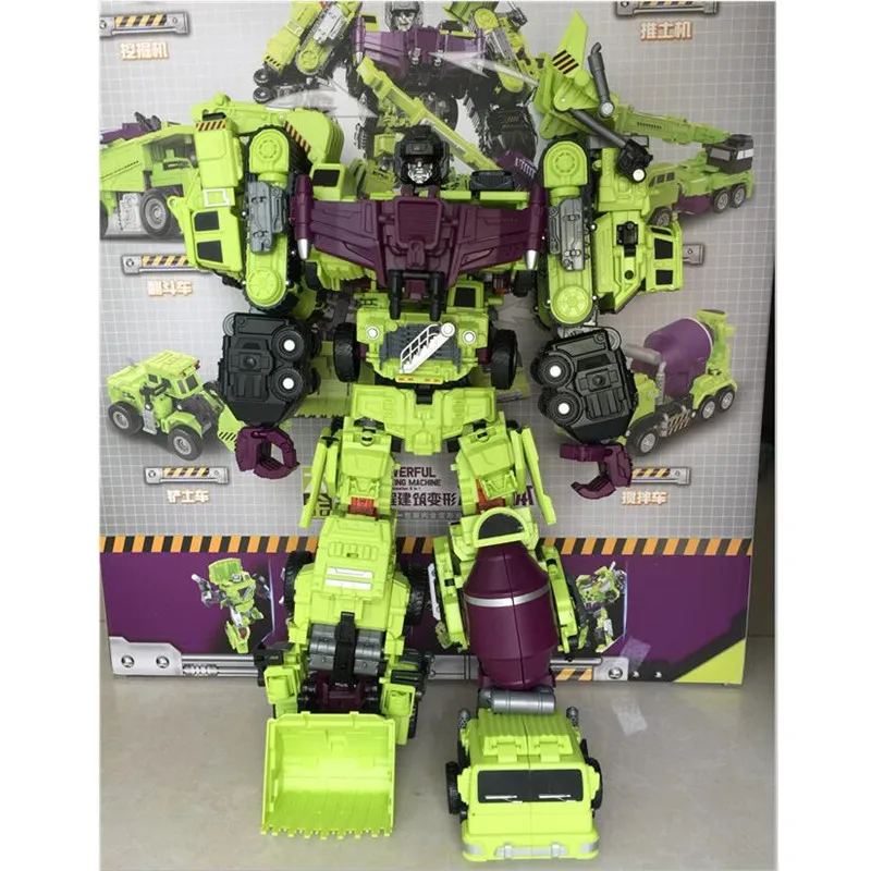 

JINJIANG Transformation GT Devastator Toy Oversize 46CM Action Figure Deformation Robot KO Excavator Model Kid Adult Toys Gifts