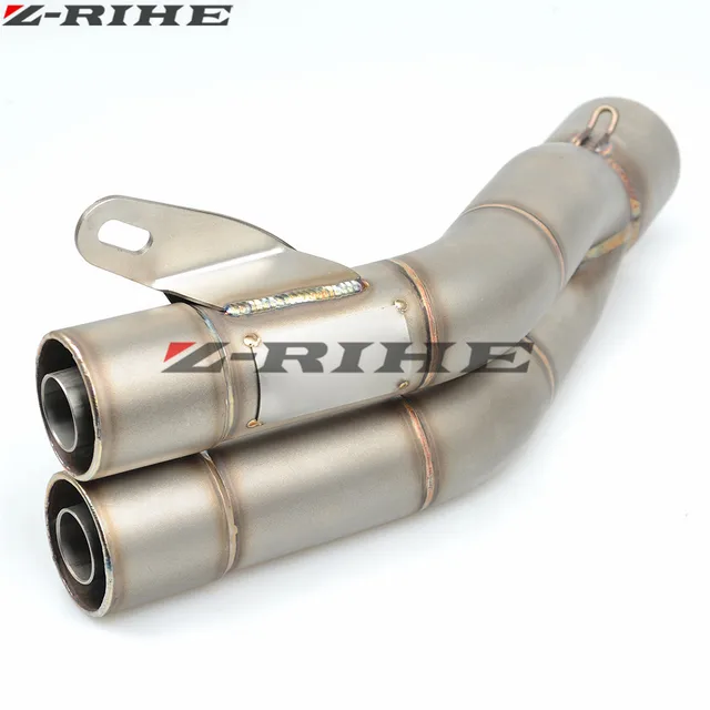 36 51mm Universal Motorcycle Double Exhaust Muffler Pipe For Suzuki GSX R GSXR 600 750 1000 K1