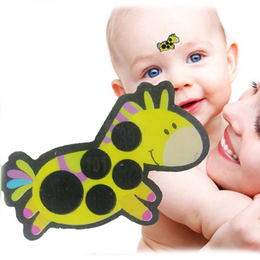 4Pcs/Lot Body Fever Medical Sticker Baby Thermometer Forehead Sticker