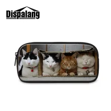 Милая ручка для детей с принтом кота, сумка-карандаш, женские косметички, офисные школьные принадлежности Пенал, Escolar Papelari, Подарочная канцелярская сумка