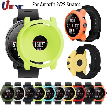 

Silicone Protective Case Shell for Xiaomi Huami for Amazfit 2/2S Stratos Protector Frame for Amazfit 2 Stratos Smartwatch Cover