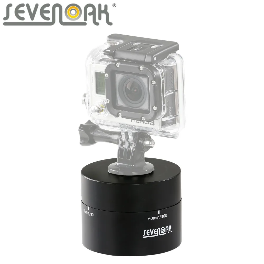 

Sevenoak SK-EBH60 Panoramic Camera 360 degree Panning Rotating Drift Time Lapse Head Stabilizer For Gopro Phone Hero 3+ 4