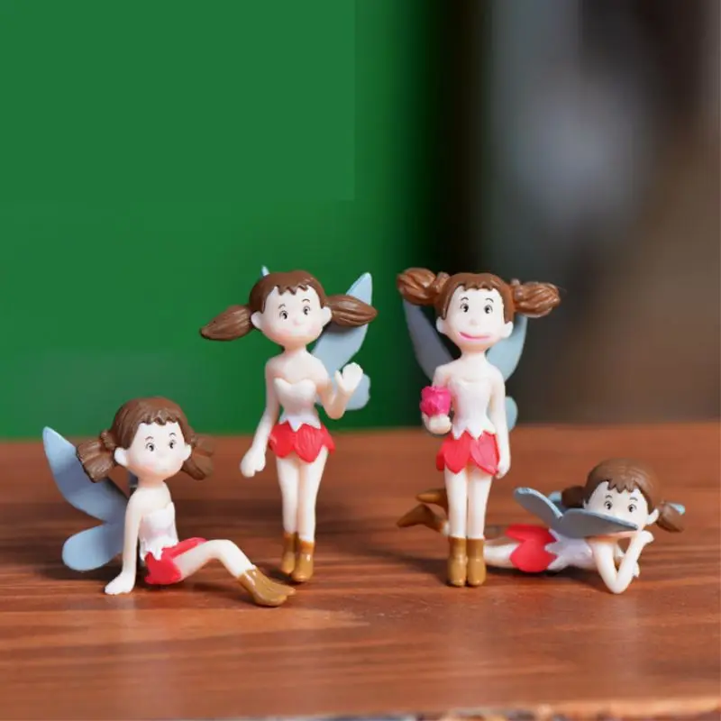 

4Pcs/Lot or 1 PC Random Types Mini Cute Fairy Girl Craft Figurines Micro Landscaping Decor For Garden DIY Craft Accessories P15