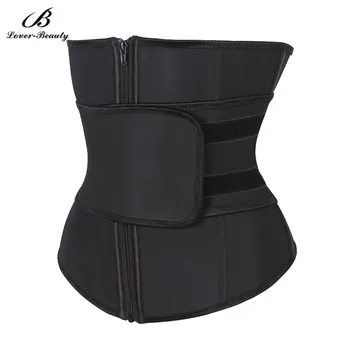 

Lover Beauty Plus Size Body Shaper Latex Waist Trainer Corset Underbust Slimming Waist Body Belt Girdle Firm Control Shapewear-B