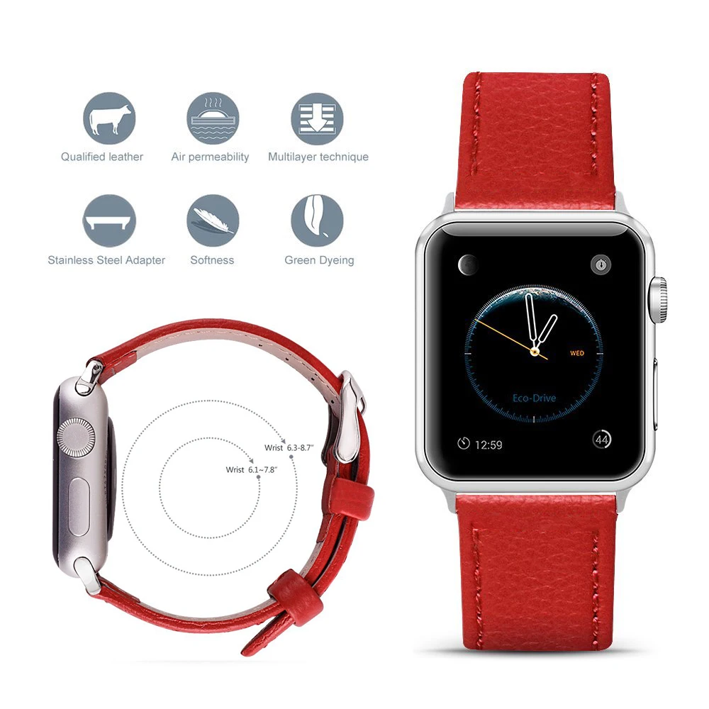 Eastar 3 Color Hot Sell Leather Watchband for Apple Watch Band Series 3/2/1 Sport Bracelet 42 mm 38 mm Strap For iwatch 4 Band Eastar 3 Color Hot Sell Leather Watchband for Apple Watch Band Series 3/2/1 Sport Bracelet 42 mm 38 mm Strap For iwatch 4 Band