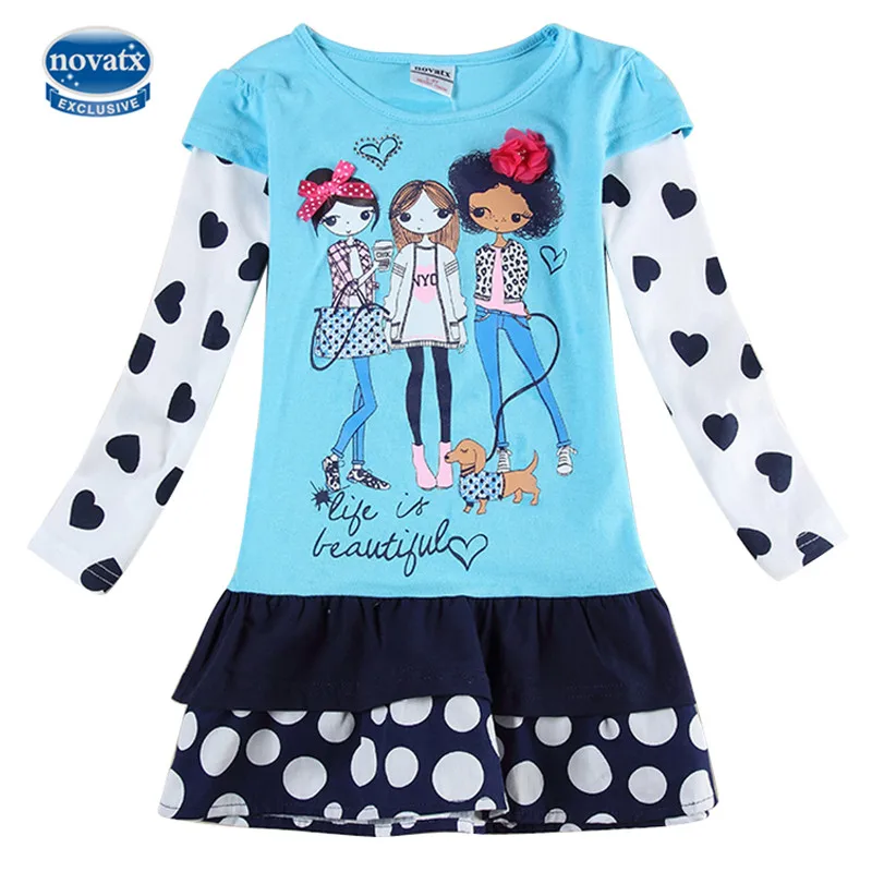 novatx H6495 Flower girl Dress Long Sleeve Kids Clothing Children Dress for Girls Toddler Princess Dress Baby Girl Clothing novatx H6495 Flower girl Dress Long Sleeve Kids Clothing Children Dress for Girls Toddler Princess Dress Baby Girl Clothing