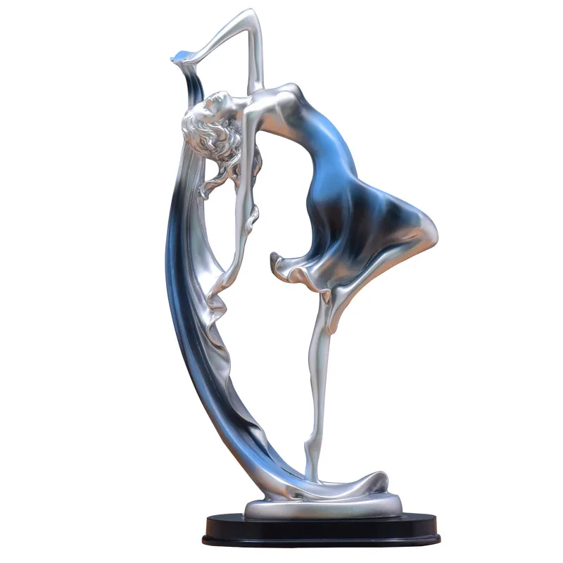

European style Creative Small ornaments Home Dancing girl modern Simple living room Wine cooler TV cabinet Decoration artwork