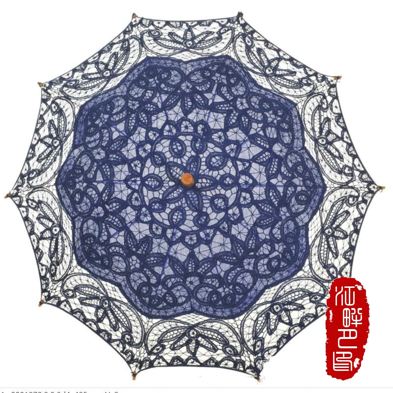 

Different Color Pattern Lace Umbrella Wedding Hanging Decor Elegant Cloth Umbrella Craft hand Precious Gift for Lover Friends