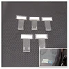 5pcs/set Car Auto Fastener Clip Parking Ticket Permit Holder Clip Sticker Windscreen Window Timing Documents Folder Transparent ► Photo 2/3