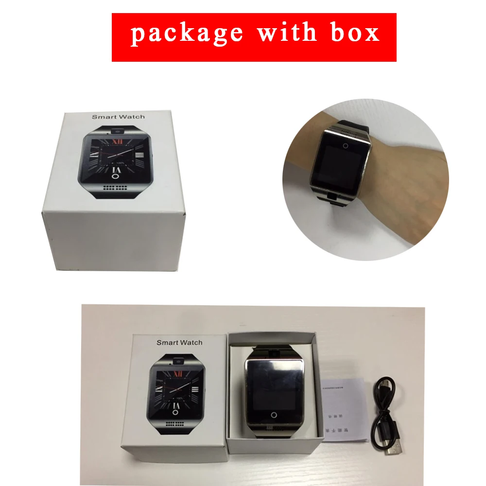  Smart Watch With Camera Q18 Bluetooth Smartwatch SIM TF Card Slot Fitness Activity Tracker Sport Wa - 32933035672