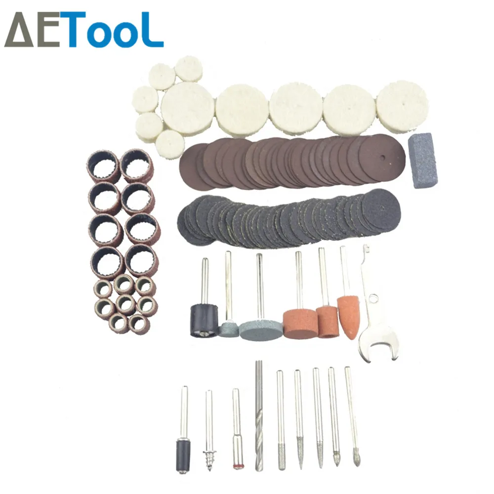 AETool 100 шт./компл. набор аксессуаров для вращающихся инструментов Dremel инструменты