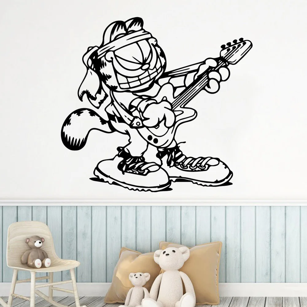 

Cartoon Style tiger music Wall Art Decal Wall Art Sticker Murals For Children's Room Decal Creative Stickers
