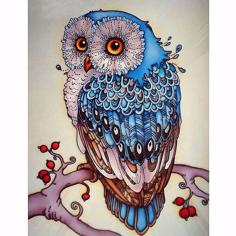 

Diamond Painting Owl 5D Full Square Diamond Embroidery Crystal Rhinestone Mosaic Picture of Diamonds