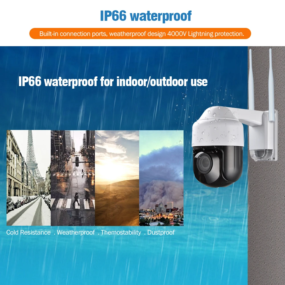 Беспроводная IP камера видеонаблюдения с широкоугольным ИК объективом 1080 12 мм и