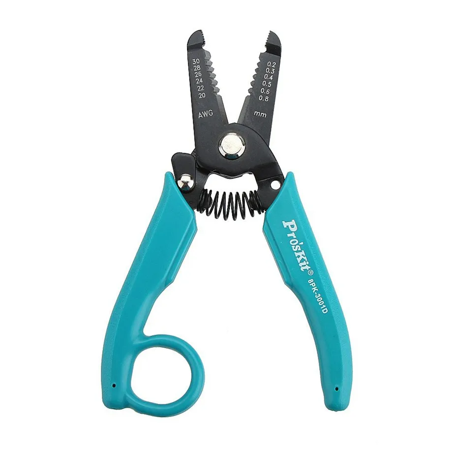 

Hot Pro'skit 8pk-3001d 7 in 1 Electronic Wire Cutter for Stripping Cutting Forceps for Hair Extension (awg 30/28/26 / 24/22/20)