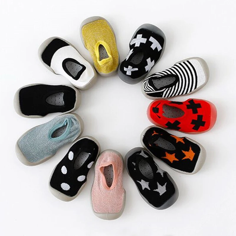 Baby Boy Socks With Rubber Soles Toddlers Shoe Sock Antislip Kids