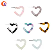 Выберите цвета реальные серьги 29 мм Brincos полые в форме сердца Разноцветные серьги-гвоздики полимерный материал для женщин Элегантный дизайн
