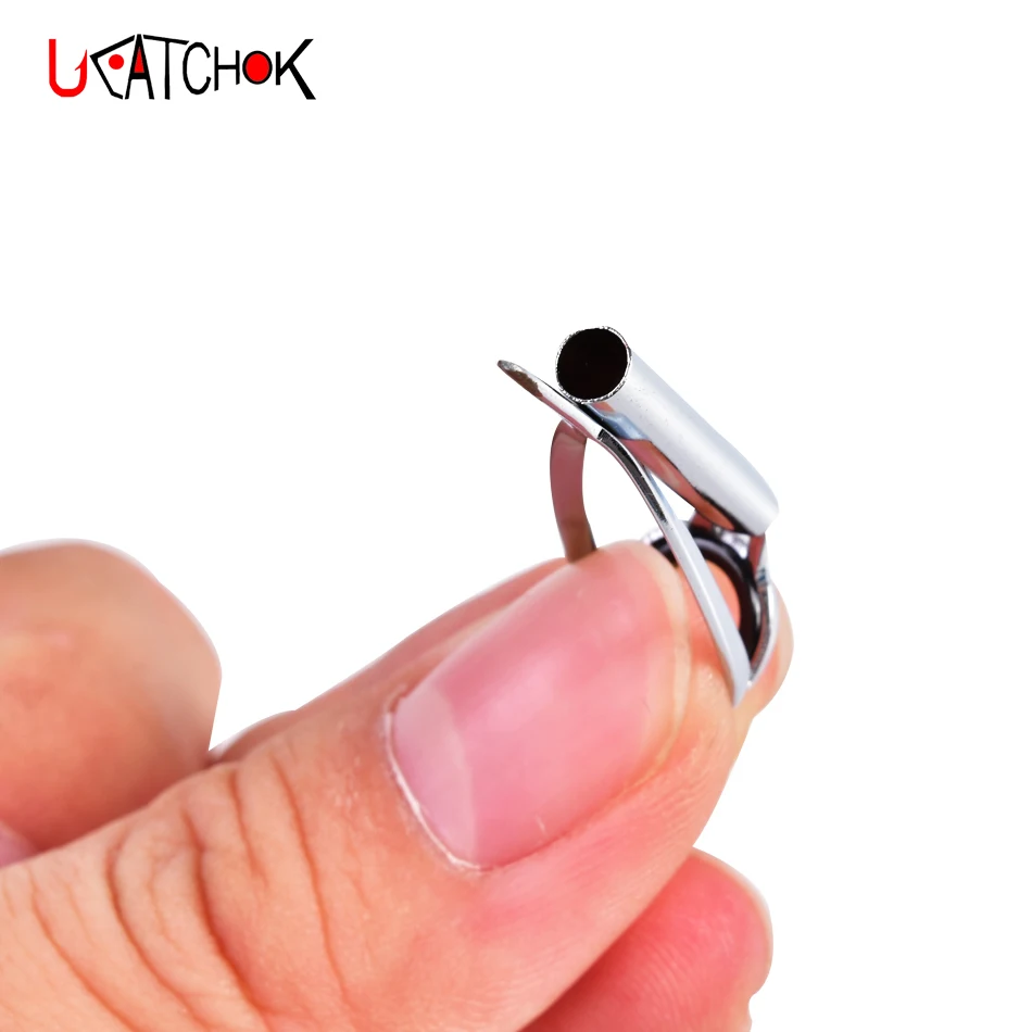 7pcs/pack enhanced version anti-winding SIC bracket rod top guide ring refit repair guide replacement fishing rod fishing tackle
