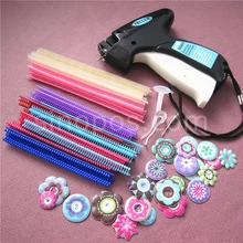 Tagger en papier pour Scrapbooking Mega Kit 03, outil de fixation d'étiquettes + 1700 queues de balle + 24 boutons en fleurs de buffy, pistolet d'étiquetage en papier
