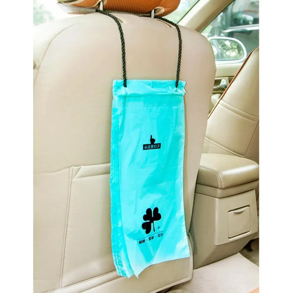 50Pcs Disposable Car Garbage Bag Trash Dust Holder Bin Car styling