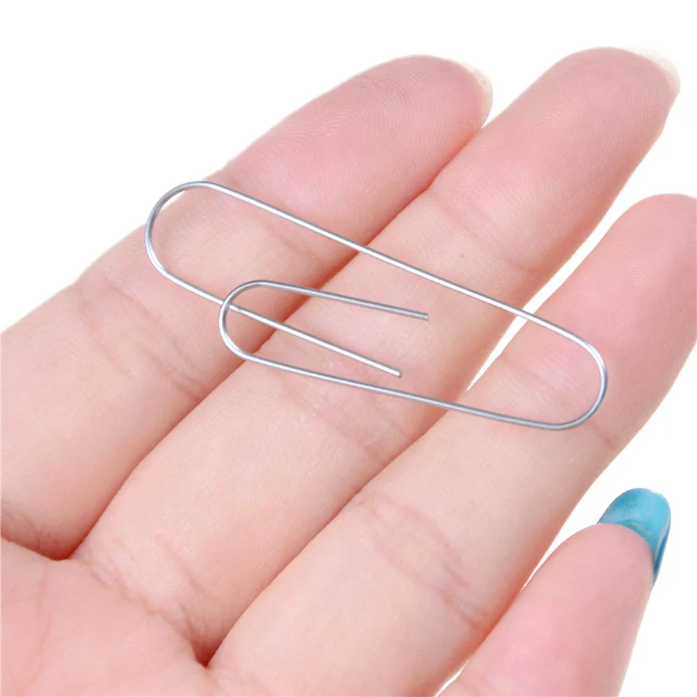 1PCS Paperclip Magic Clip Nickel Metal Memory Shift Self Bending Magic