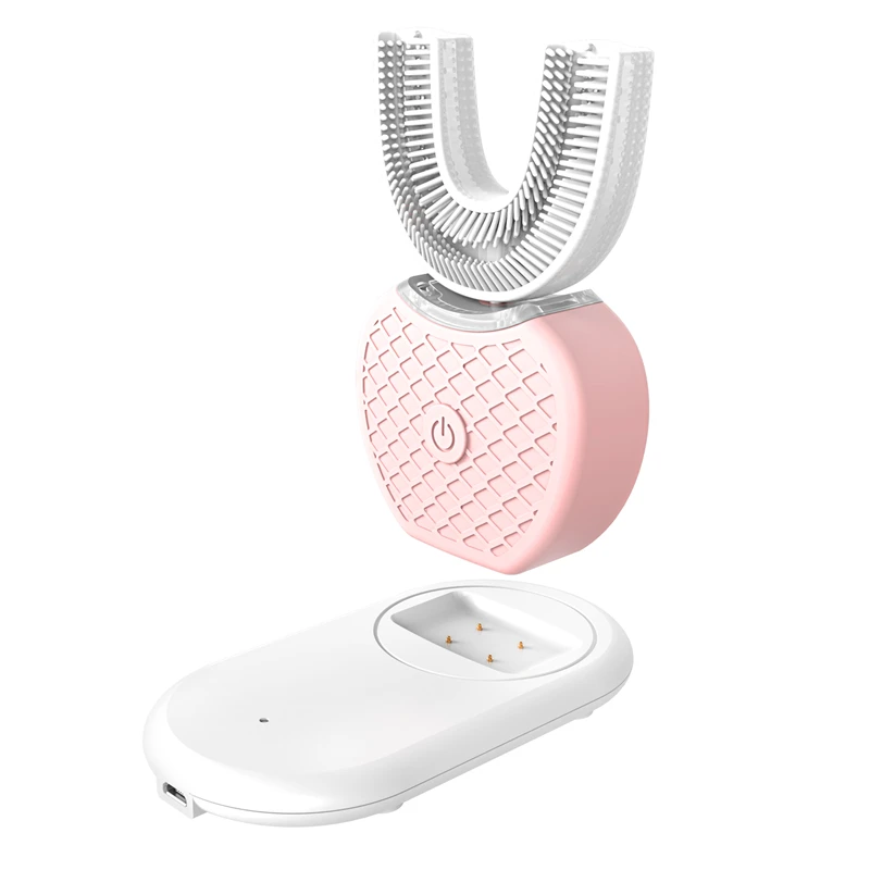 360 градусов интеллектуальная автоматическая ультра звуковая электрическая зубная щетка для зубов черная полость спа с u-образной головкой