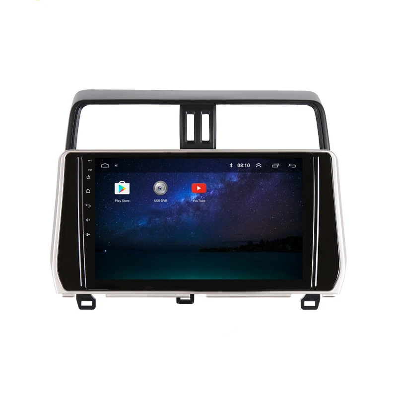 Best 10" 2.5D IPS Android 8.1 Car DVD Multimedia Player GPS For Toyota Prado 120 150 2018 audio car radio stereo navigation 3