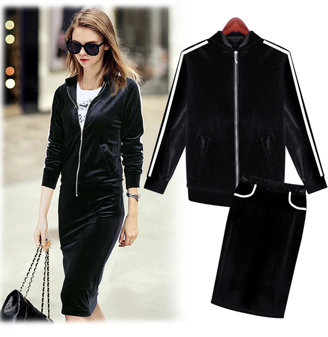 tracksuit with skirt