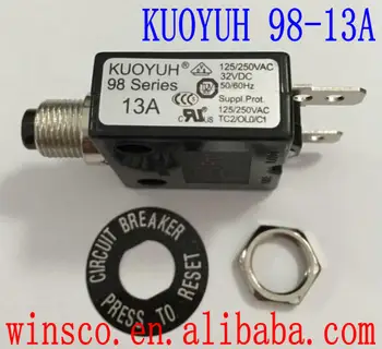 

10PCS/LOT 98-13A 100% KUOYUH CIRCUIT BREAKER 98 SERIES 13A