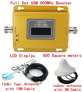 

10M cable +yagi antenna 70dbi gsm repeater 900Mhz signal booster GSM booster repeater,GSM amplifier signal booster GSM 900mhz