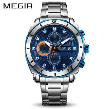 

Fashion Mens Watches Quartz Clock Chronograph Watch Luxury Brand Stainless Steel Bracelet Business Wrist Watches for Men