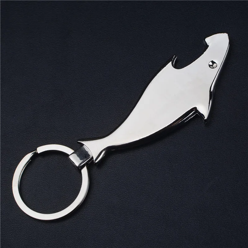 Модель QOONG Shark, брелок для ключей, модный брелок для ключей, креативный брелок для автомобиля, мотоцикла, инструмент для ключей с открывалкой для бутылок S26