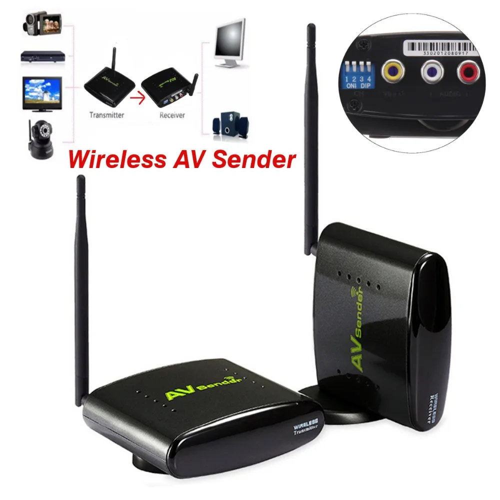 

Best Promotion 2.4GHz Wireless AV Sender TV Audio Video Transmitter Receiver