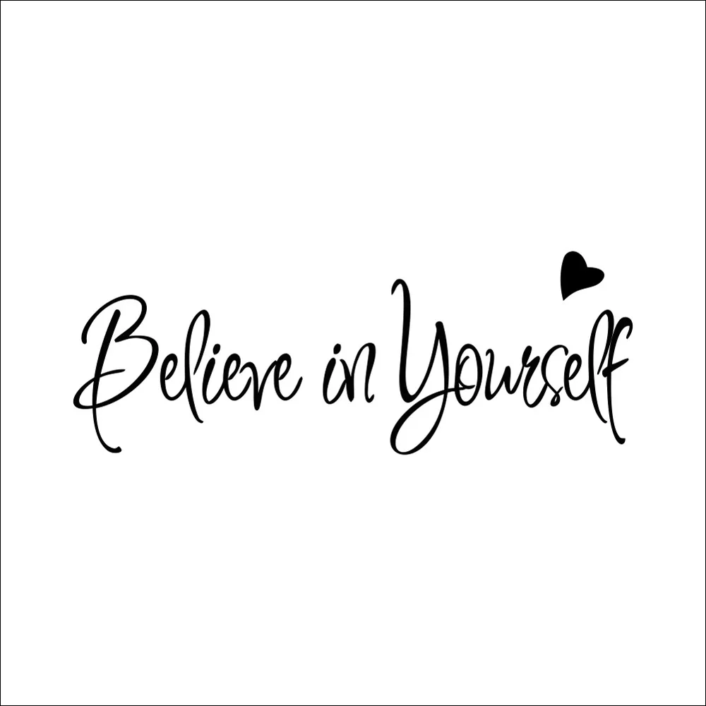 

Believe In Yourself Wall Sticker Decor Living Room Decals Living Room Decoration Ofertas Con Envio Gratis#A