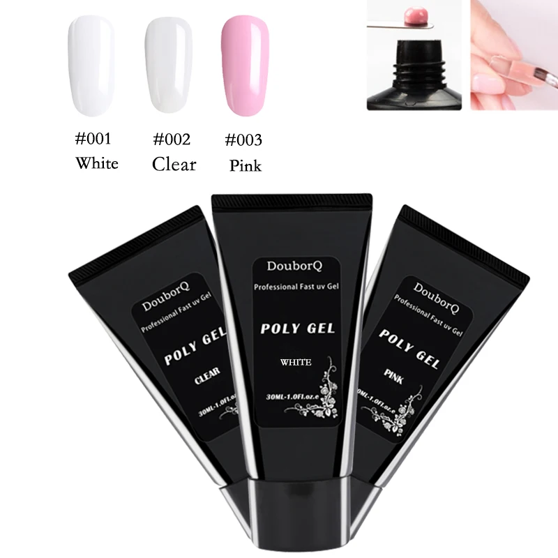 

Poly Gel 30g UV Quick Builder Extension Enhancement Camouflage LED UV Polygel Varnish Nail Gel Polish