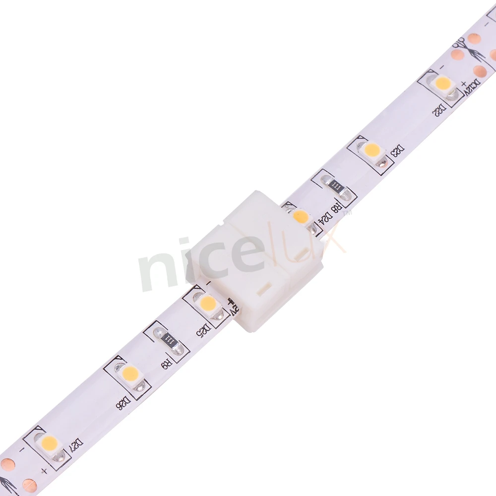 10 шт. 2 контактный 4 разъем для светодиодной ленты SMD 8 мм 3528 5050 RGB одноцветная IP65/54