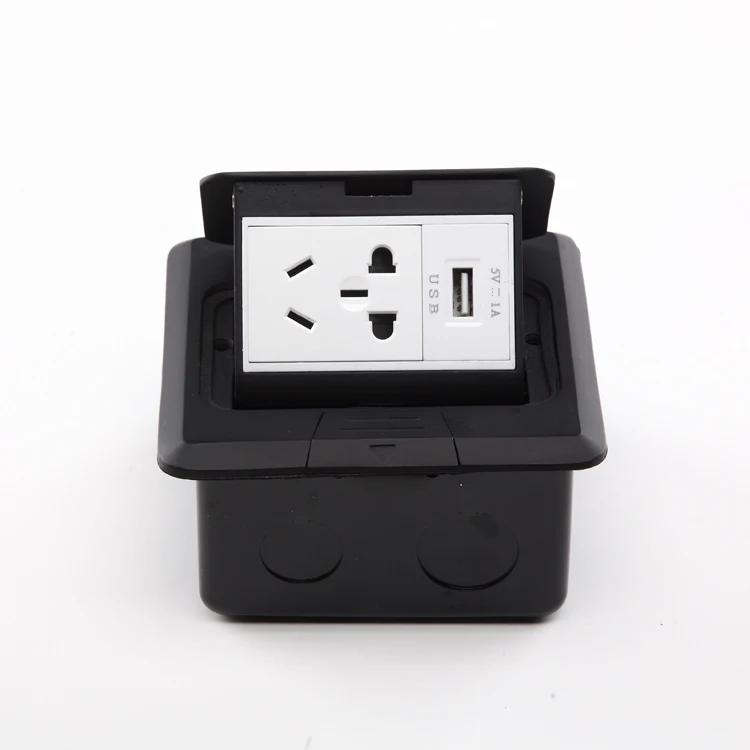 

Pure Copper Paint Black Slow Bounce With Damping To Insert, Small 5 Holes With USB 1A, PC220V 10A