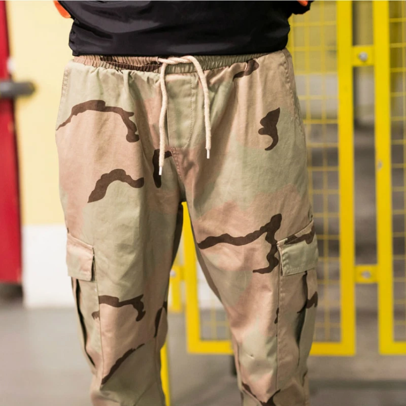 2019 Men Jogger Camouflage Summer Autumn Hip Hop Sweatpants Pants Men Harajuku Pockets Tactical Pants Overalls Casual Streetwear