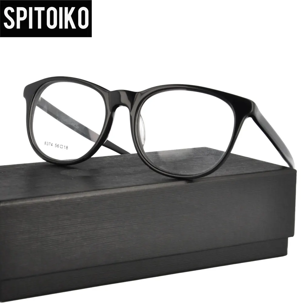 SPITOIKO Acetate Frame Myopia Prescription Eyewear Optical Eyeglasses