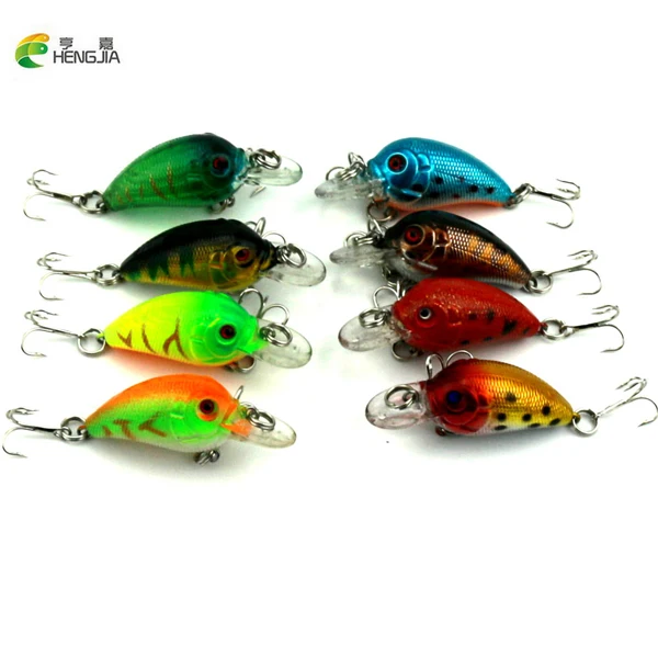 HENGJIA 8 шт. Малый Crankbait г 4,2 мм Г 45 мм Искусственные жесткая приманка пластик приманки рыбалка иска Искусственные воблеры