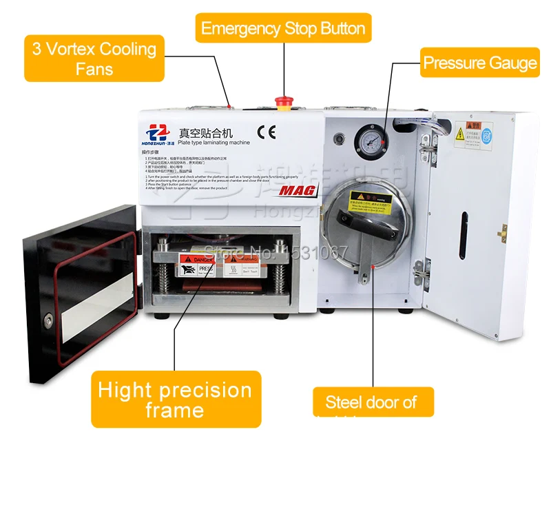 KO MAG мобильный телефон ремонт сенсорный ЖК-ламинатор без пузырьков ОСА ламинатор+ Вакуумный насос