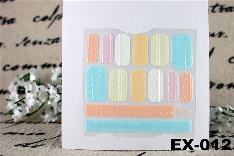 6 teilelos aufkleber des nagels 3d aufkleber stricken garn muster kunst nagel aufkleber bunte tipps kunst fr frauen mdchen schnheit 12 modell whlen in - Kunstngel Muster 6 teilelos aufkleber des nagels 3d aufkleber stricken garn muster kunst nagel aufkleber bunte tipps kunst fr frauen mdchen schnheit 12 modell whlen in - Kunstngel Muster