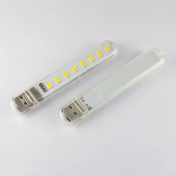 

1PC 8 Leds USB Light Mini Mobile Power USB Light Camping Lighting Computer Laptop Small USB Night Light