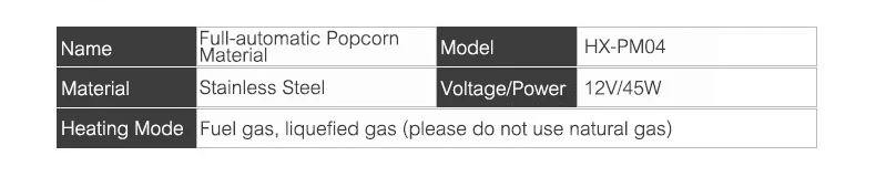 Коммерческий газовый попкорн чайник из нержавеющей стали газовый аппарат для изготовления попкорна большой размер попкорн машина HX-PM04