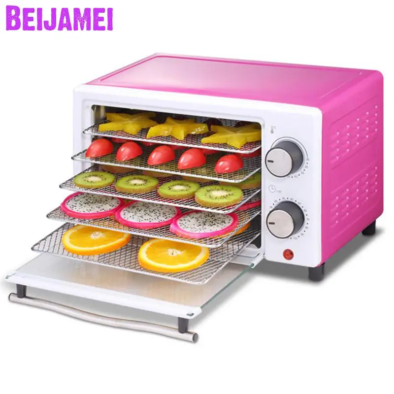 

BEIJAMEI 2019 New Electric Dried fruit machine Home fruit food dryer small vegetables Herbs Dehydration price
