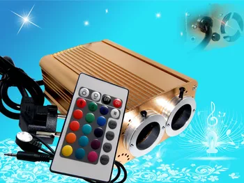 

32W Two Ports LED Fiber Optic light Engine Driver Light Source with IR or RF remote controller For Fiber Lighting